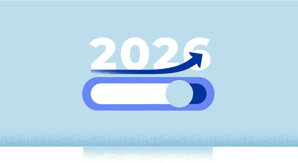 Barra di caricamento quasi completa e numero 2026